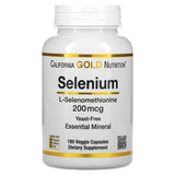 California Gold Nutrition, Selenium, Yeast-Free, 200 mcg, 180 Veggie Capsules - Supply Center USA