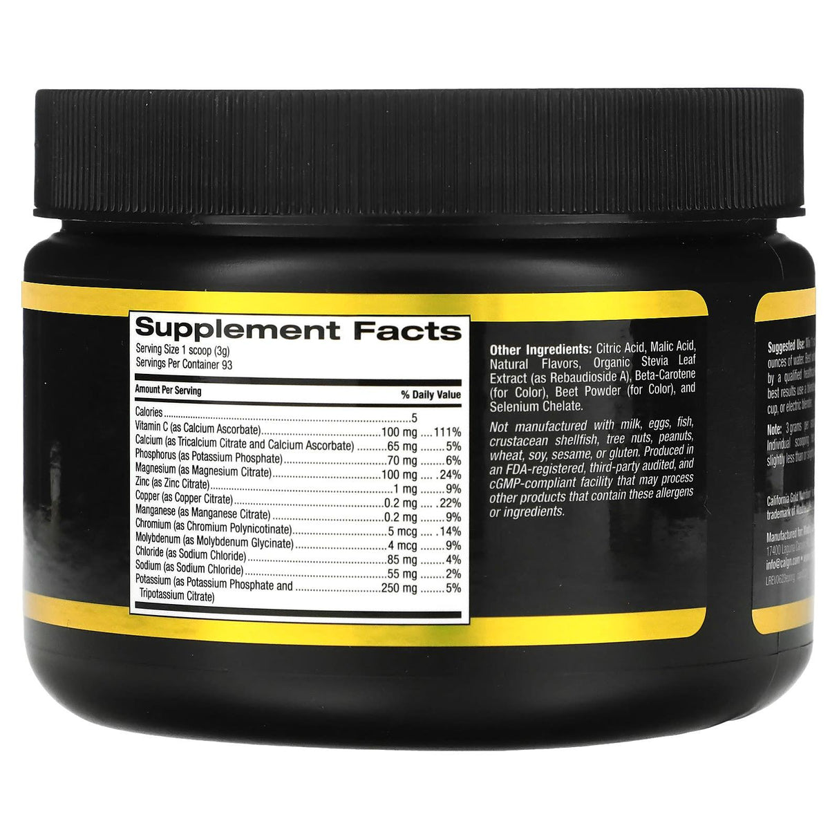 California Gold Nutrition, SPORT Electrolyte Powder, Natural Orange, 9.84 oz. (279 g) - Supply Center USA
