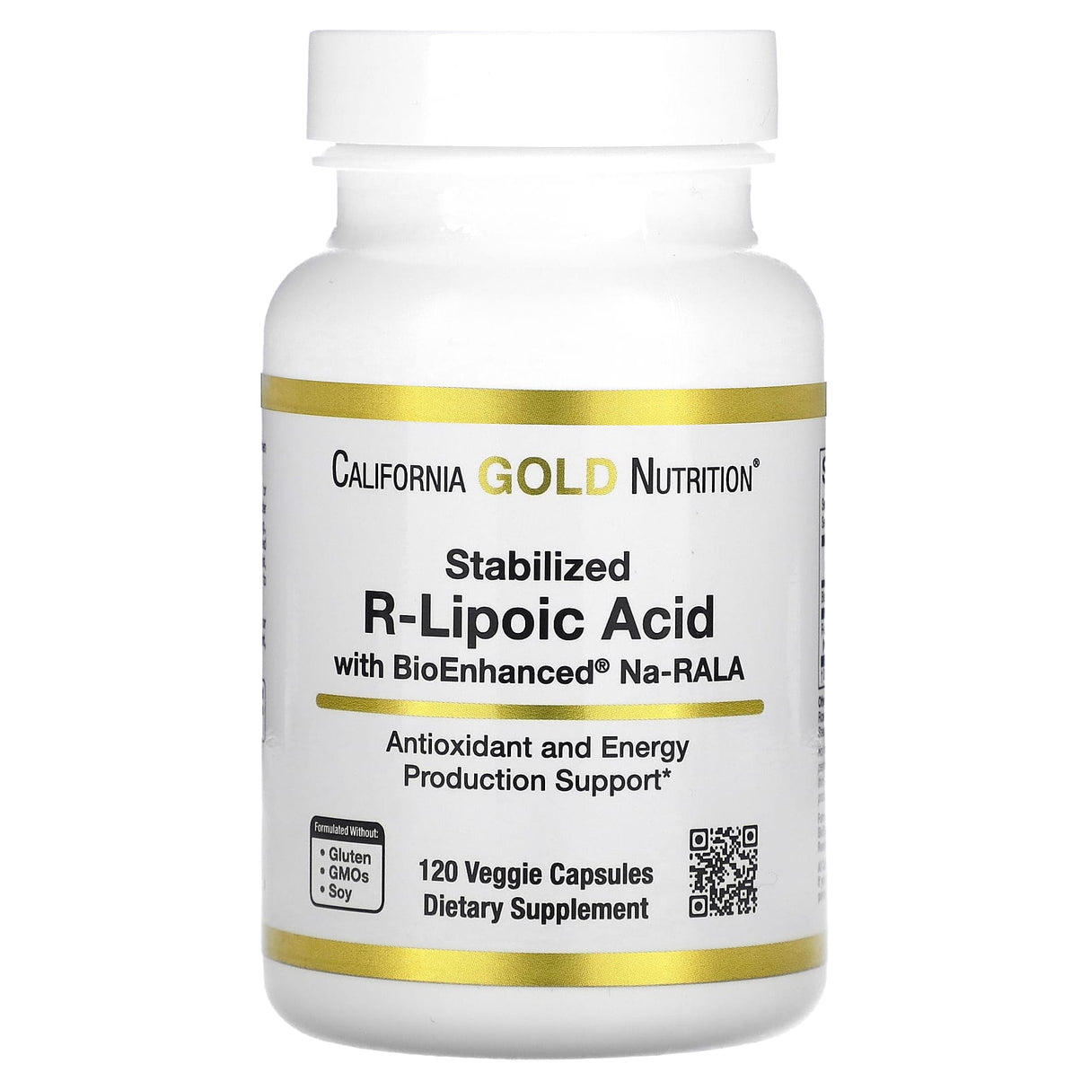 California Gold Nutrition, Stabilized R-Lipoic Acid, 120 Veggie Capsules - Supply Center USA