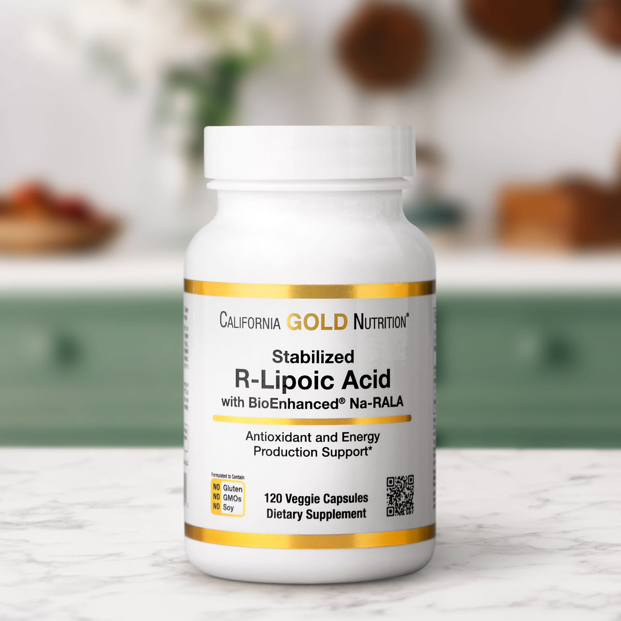 California Gold Nutrition, Stabilized R-Lipoic Acid, 120 Veggie Capsules - Supply Center USA
