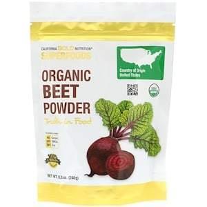 California Gold Nutrition, Superfoods, Organic Beet Powder, 8.5 oz (240 g) - Supply Center USA