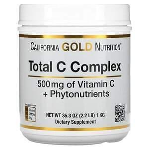 California Gold Nutrition, Total C Complex, Vitamin C + Phytonutrients, 500 mg, 2.2 lb (1 kg) - Supply Center USA