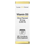 California Gold Nutrition, Vitamin D3 (Citrus), 2,000 IU, 1 fl oz (30 ml) - Supply Center USA