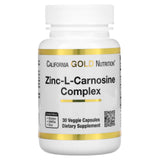 California Gold Nutrition, Zinc-L-Carnosine Complex, 30 Veggie Capsules - Supply Center USA