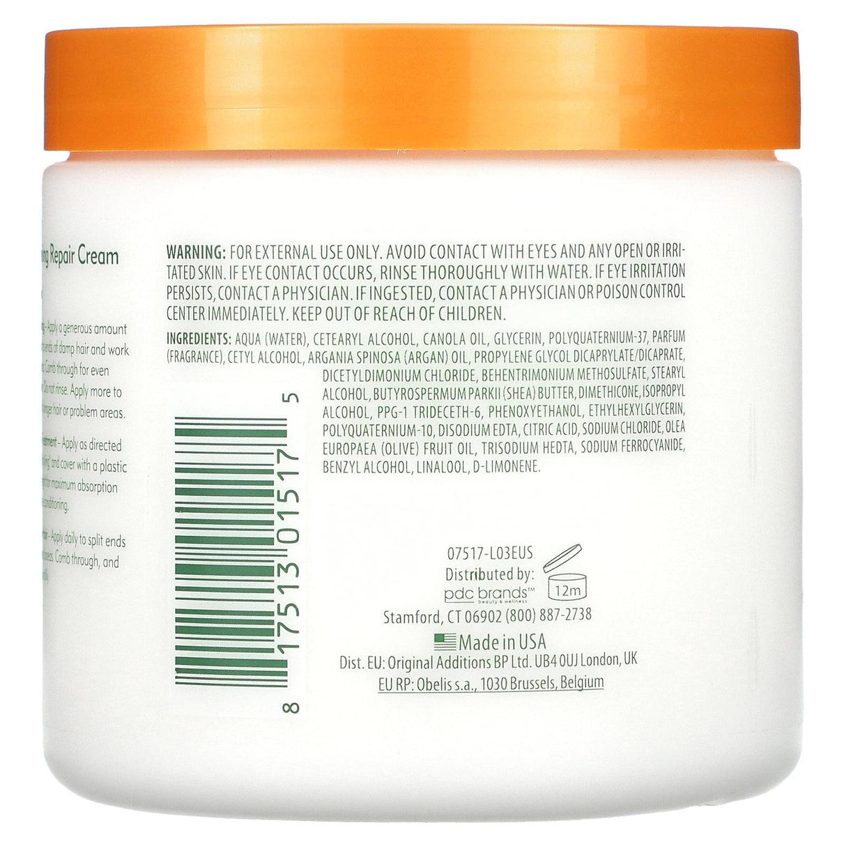 Cantu, Argan Oil Leave-In Conditioning Repair Cream, 16 oz (453 g) - Supply Center USA