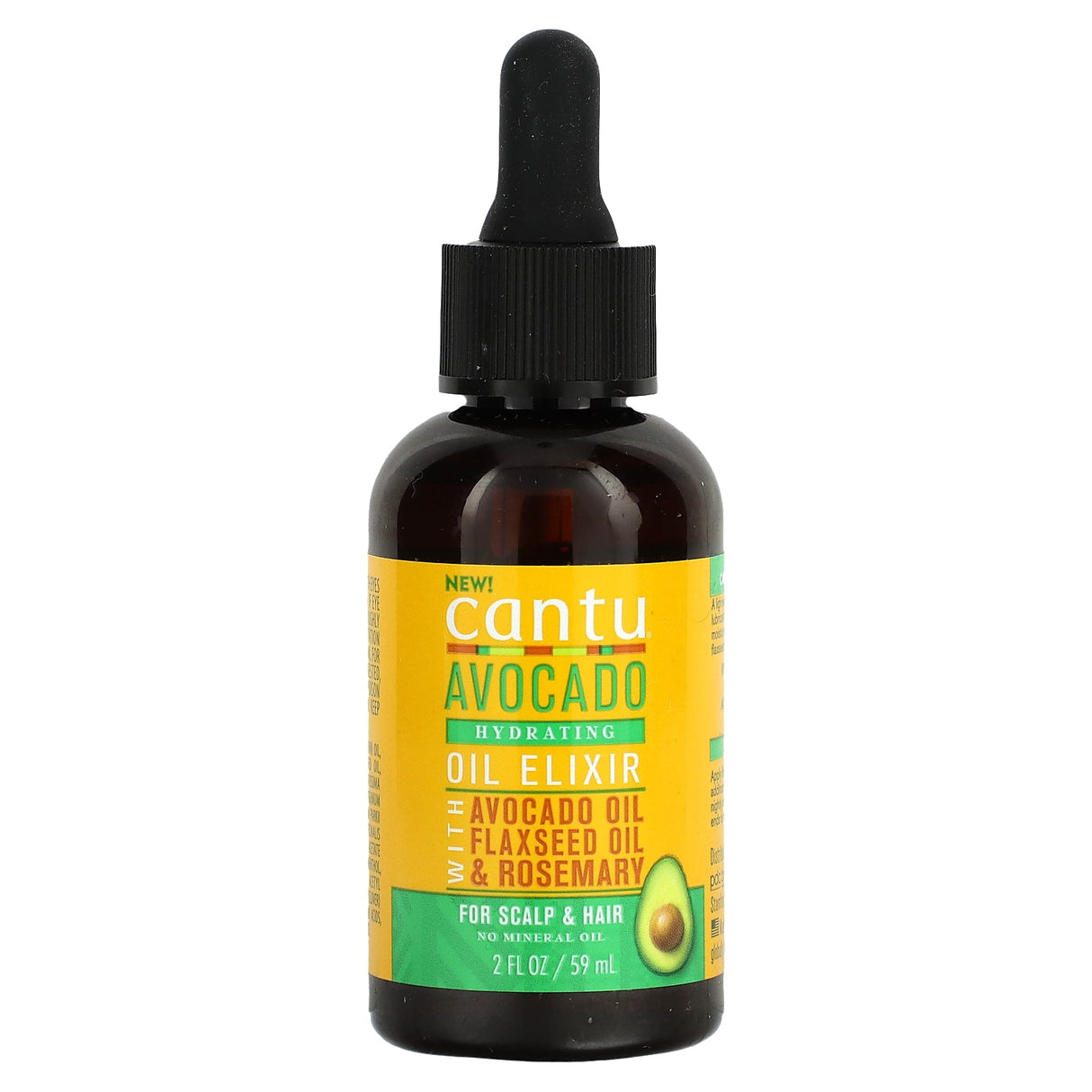 Cantu, Avocado Hair Oil Elixir, 2 fl oz (59 ml) - Supply Center USA