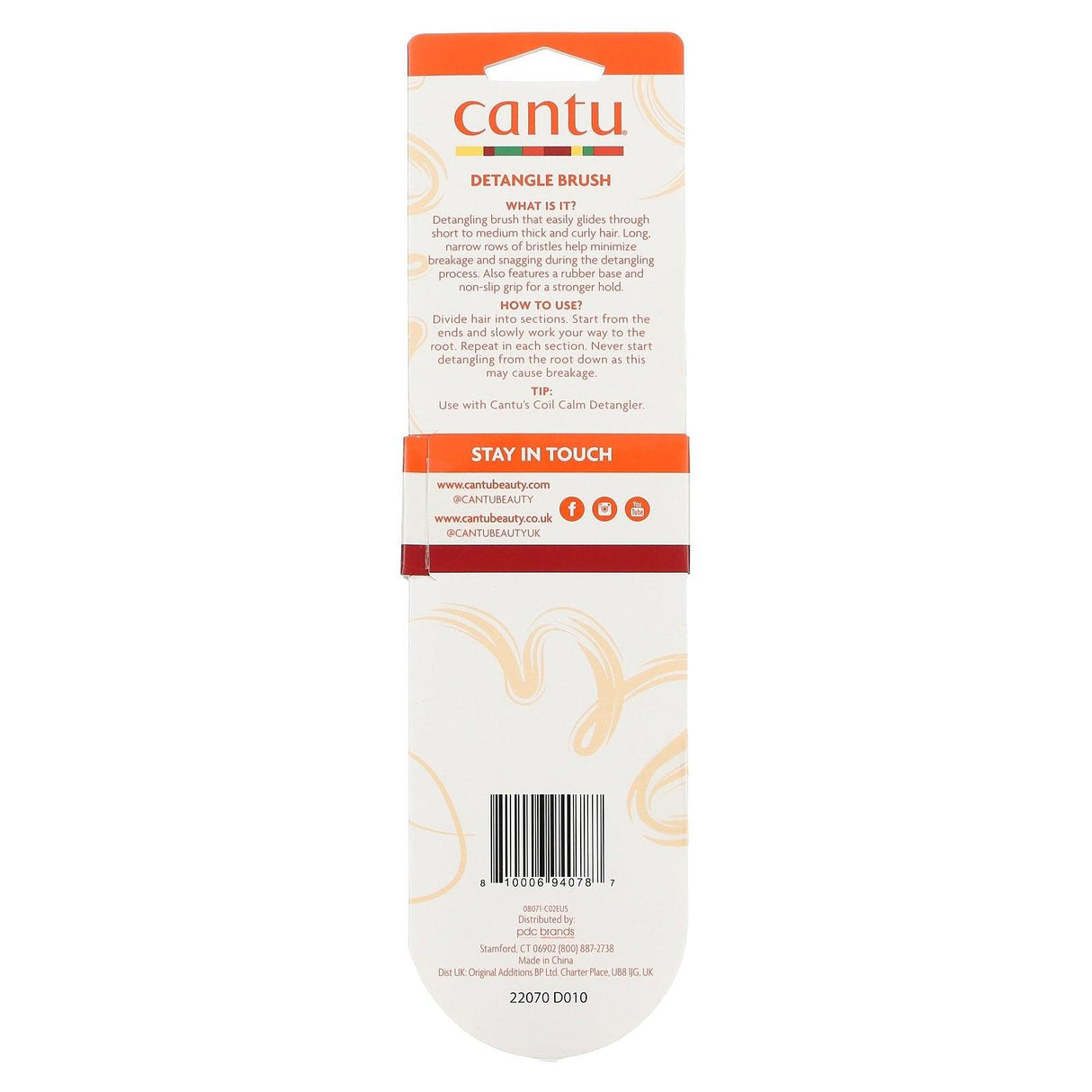 Cantu, Detangle, Sturdy Wash Day Brush, 1 Brush - Supply Center USA