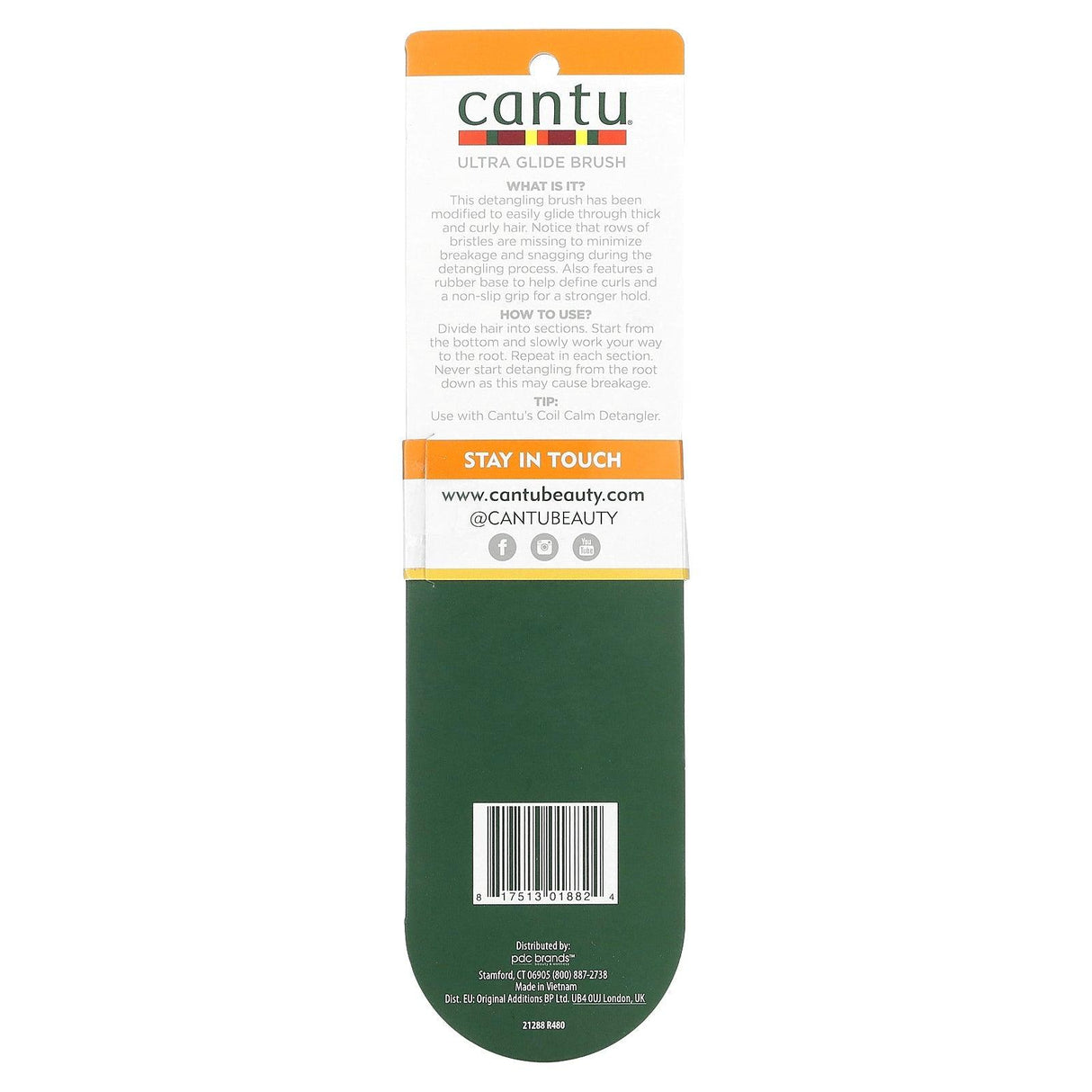 Cantu, Detangle, Ultra Glide Brush, 1 Brush - Supply Center USA