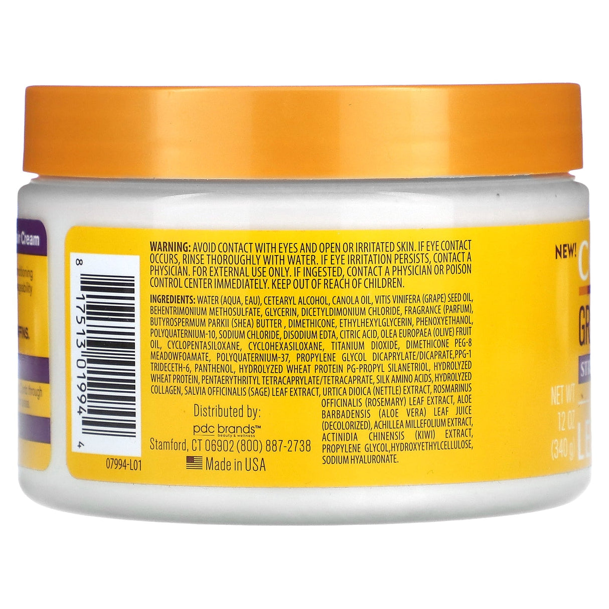 Cantu, Grapeseed Strengthening Repair Leave-In, Dry Brittle Hair, 12 oz (340 g) - Supply Center USA