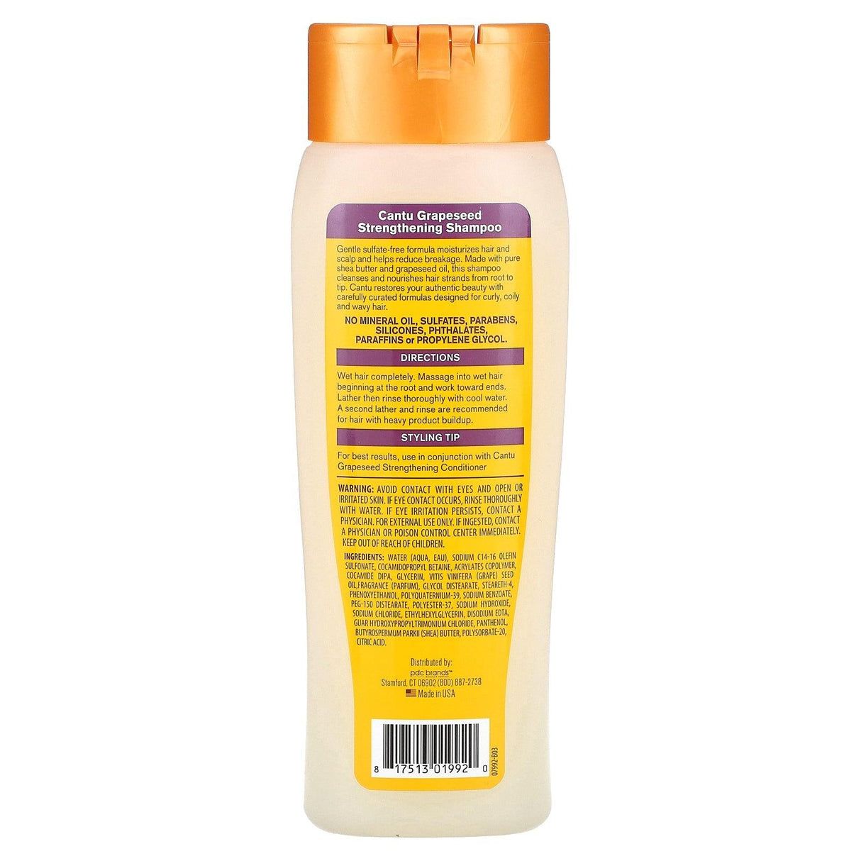 Cantu, Grapeseed Strengthening Shampoo, 13.5 fl oz (400 ml) - Supply Center USA
