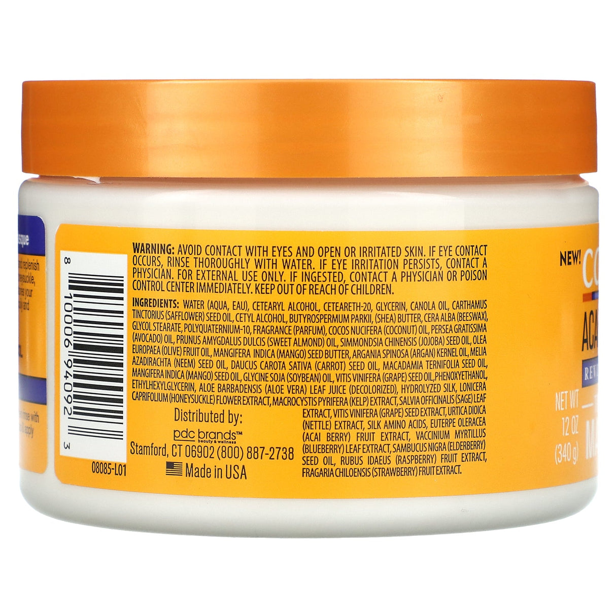 Cantu, Revitalizing Treatment Masque, Acai Berry, 12 oz (340 g) - Supply Center USA