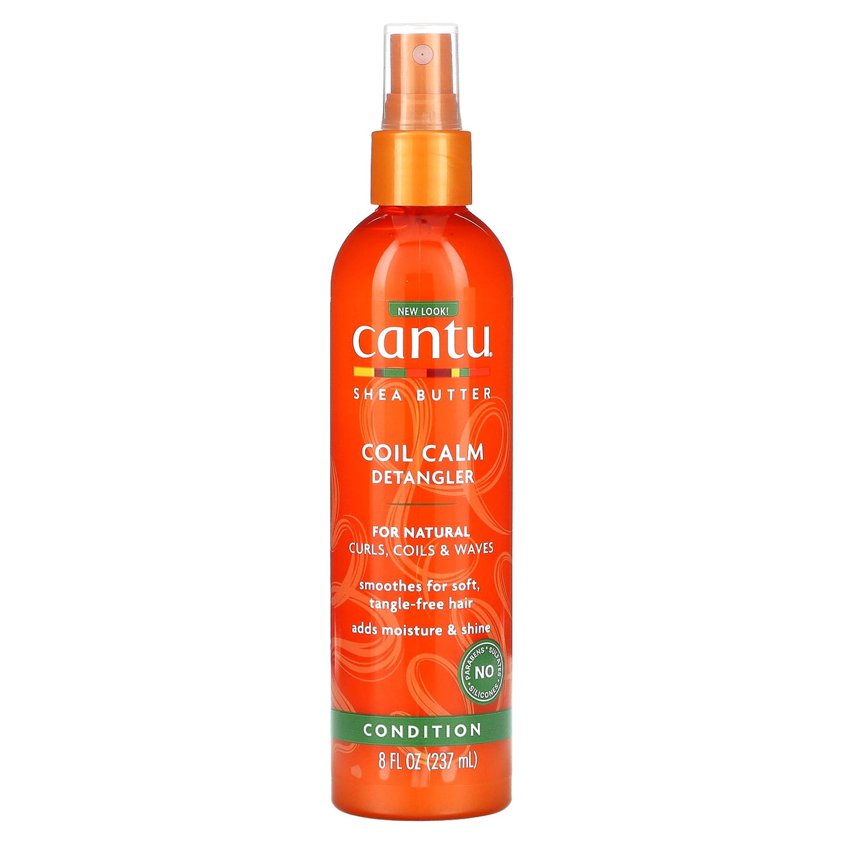 Cantu, Shea Butter Coil Calm Detangler, For Natural Curls, Coils & Waves, 8 fl oz (237 ml) - Supply Center USA