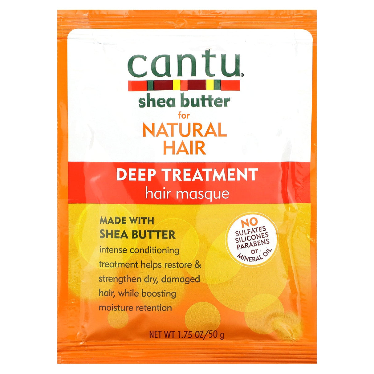 Cantu, Shea Butter for Natural Hair, Deep Treatment Hair Masque, 1.75 oz (50 g) - Supply Center USA