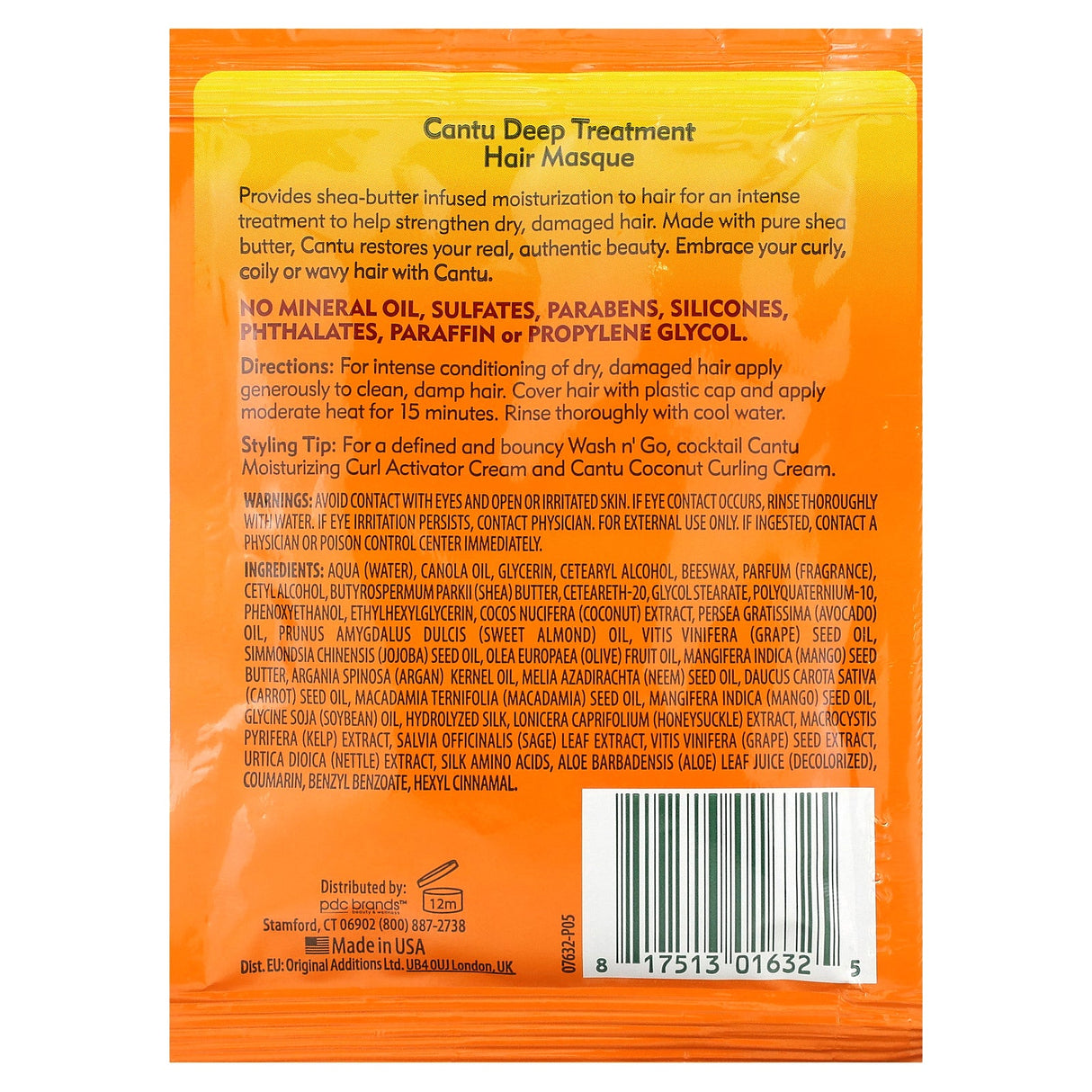 Cantu, Shea Butter for Natural Hair, Deep Treatment Hair Masque, 1.75 oz (50 g) - Supply Center USA