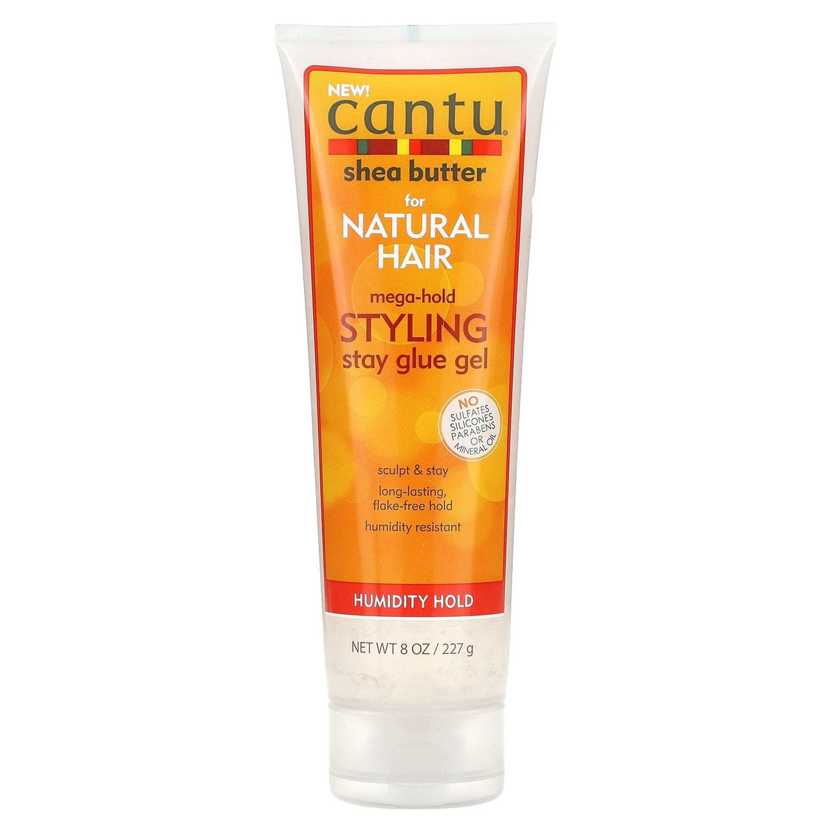 Cantu, Shea Butter for Natural Hair, Mega-Hold Styling Stay Glue Gel, 8 oz (227 g) - Supply Center USA