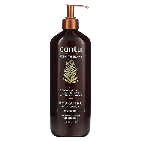 Cantu, Skin Therapy, Hydrating Body Lotion, Coconut Oil, 16 fl oz (473 ml) - Supply Center USA