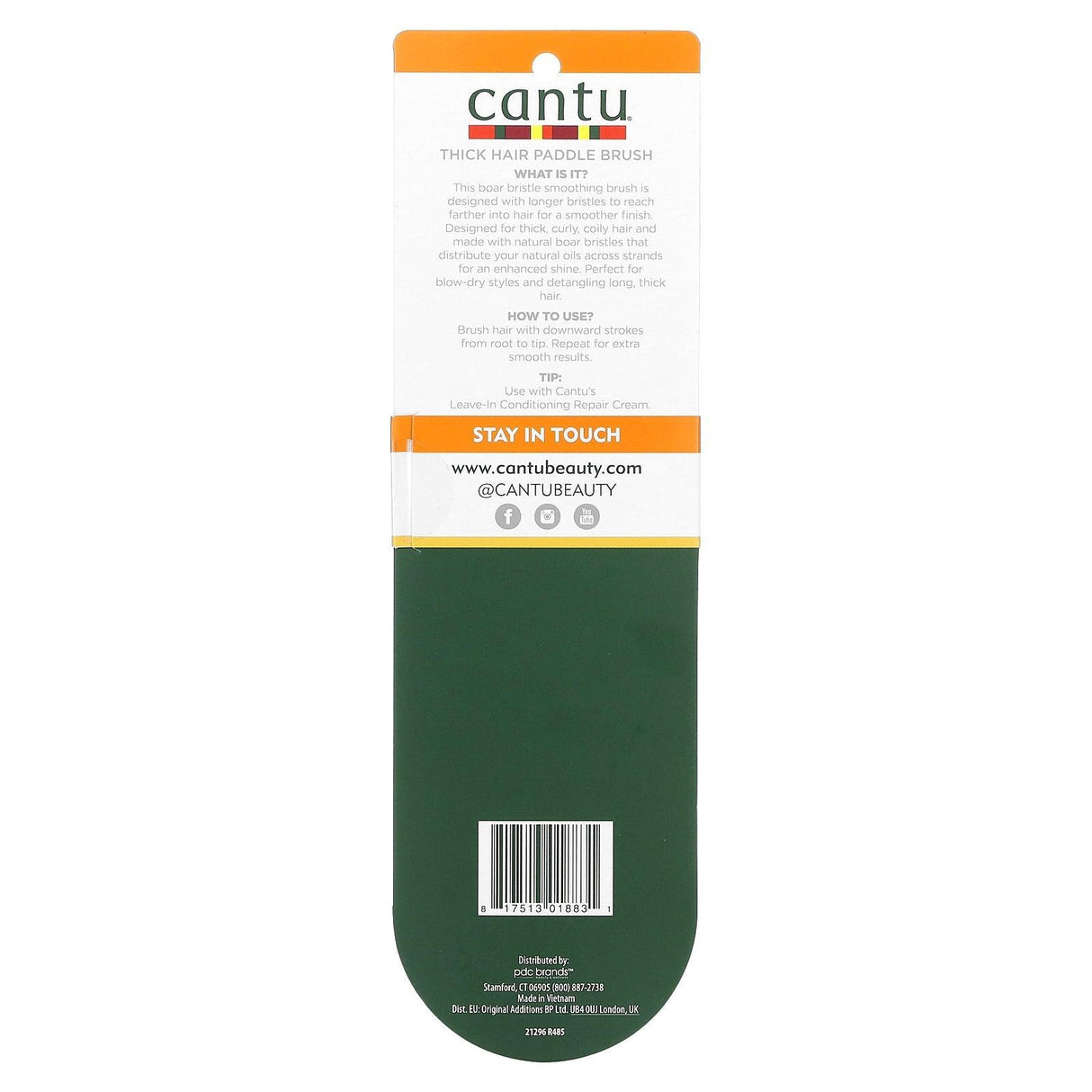 Cantu, Smooth, Thick Hair Paddle Brush, 1 Brush - Supply Center USA