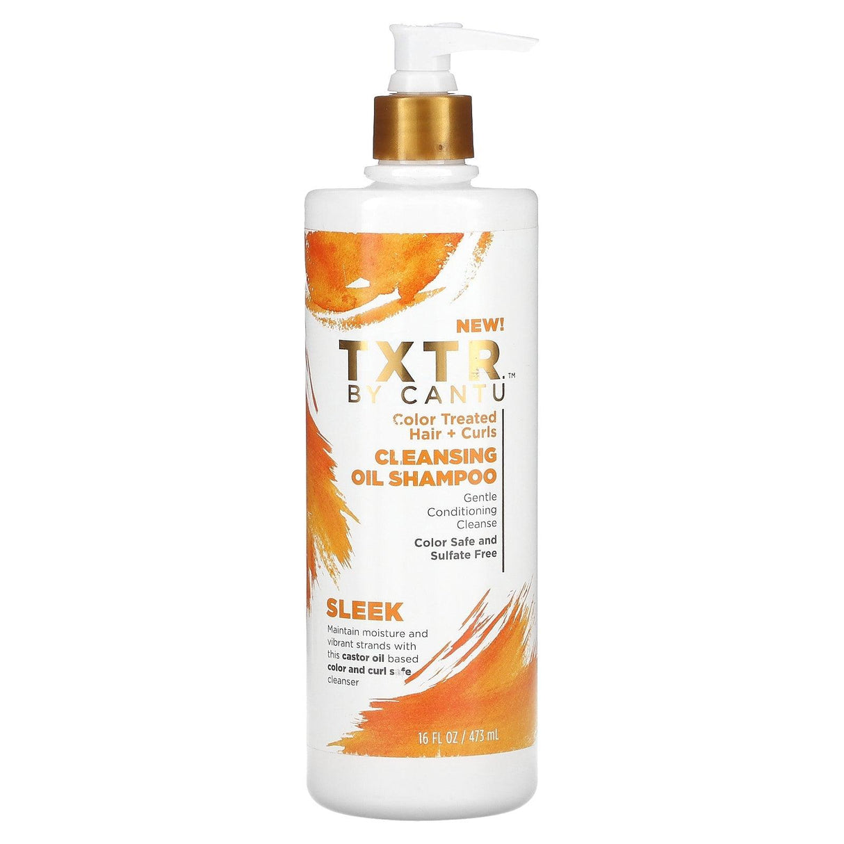 Cantu, TXTR, Cleaning Oil Shampoo, Color Treated Hair + Curls, 16 fl oz (473 ml) - Supply Center USA