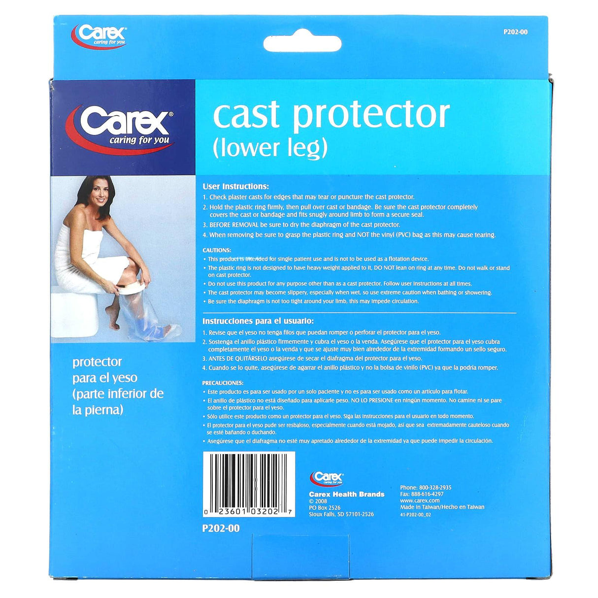Carex, Cast Protector, Lower Leg, 1 Protector - Supply Center USA