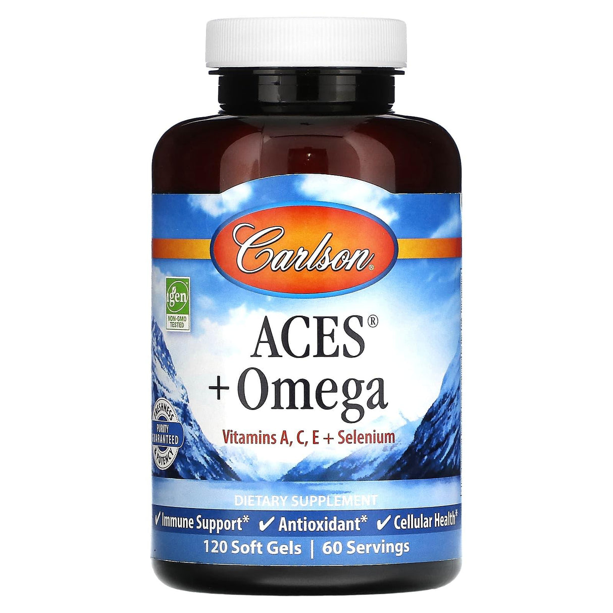 Carlson, ACES + Omega, 120 Softgels - Supply Center USA