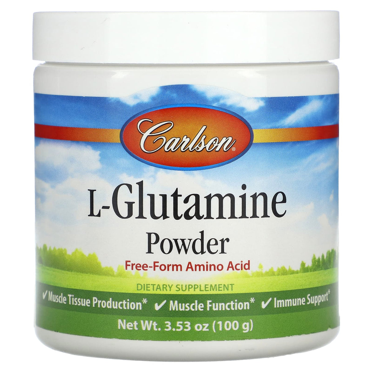 Carlson, L-Glutamine Powder , 3.53 oz (100 g) - Supply Center USA