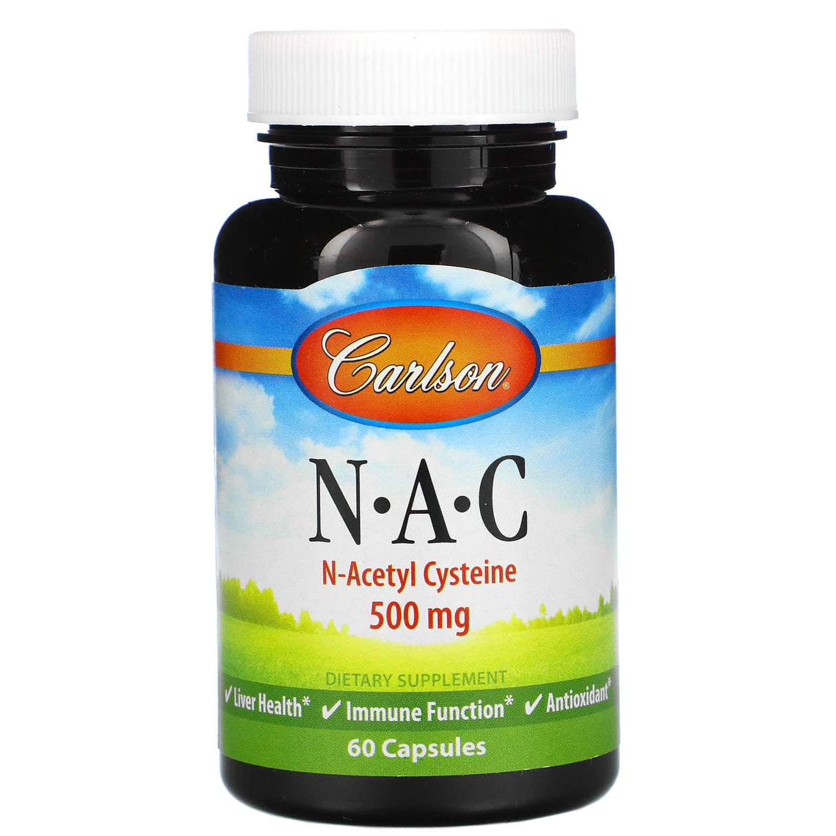 Carlson, N-A-C, 500 mg, 60 Capsules - Supply Center USA