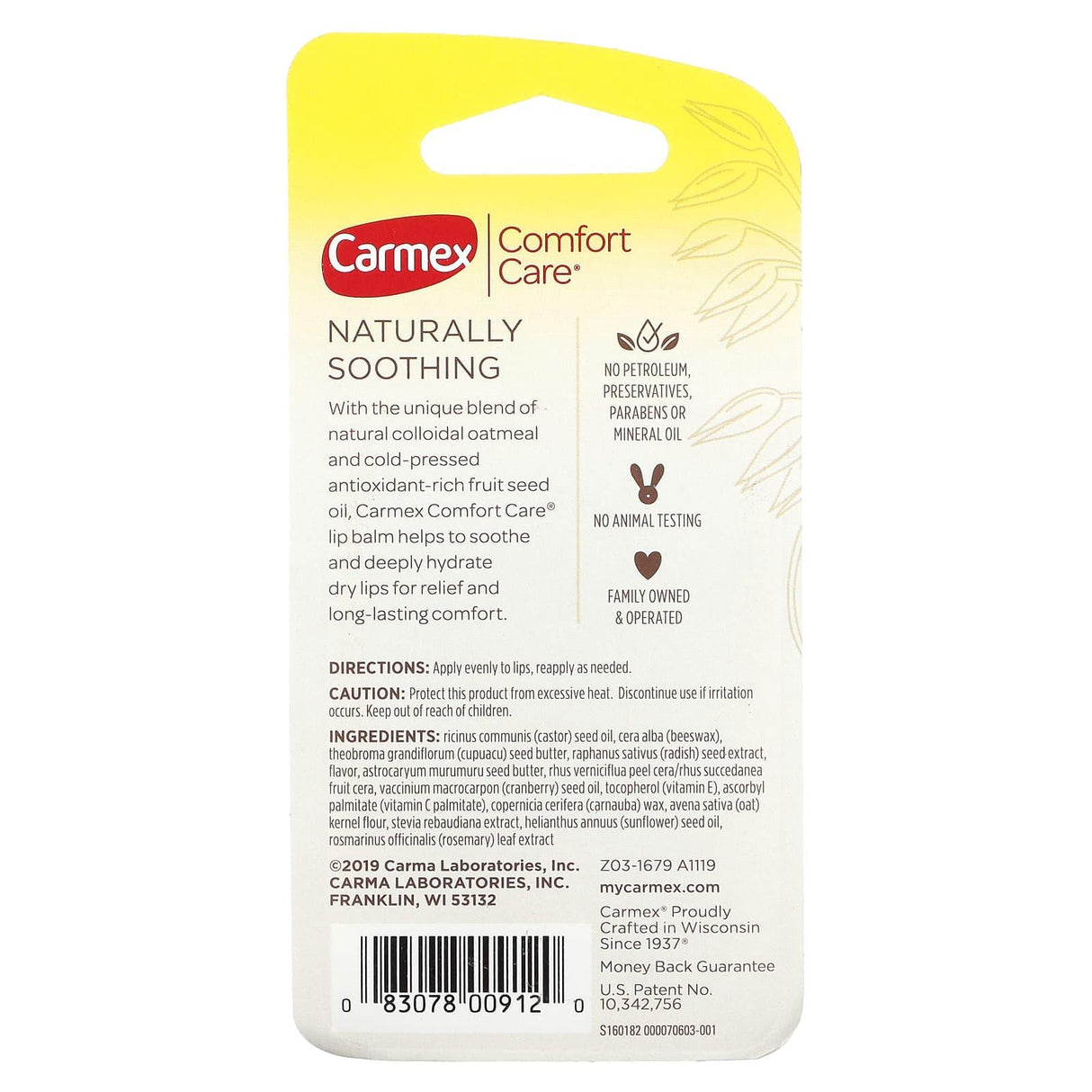 Carmex, Comfort Care, Lip Balm with Colloidal Oatmeal, Watermelon Blast, 2 Sticks, 0.15 oz (4.25 g) Each - Supply Center USA