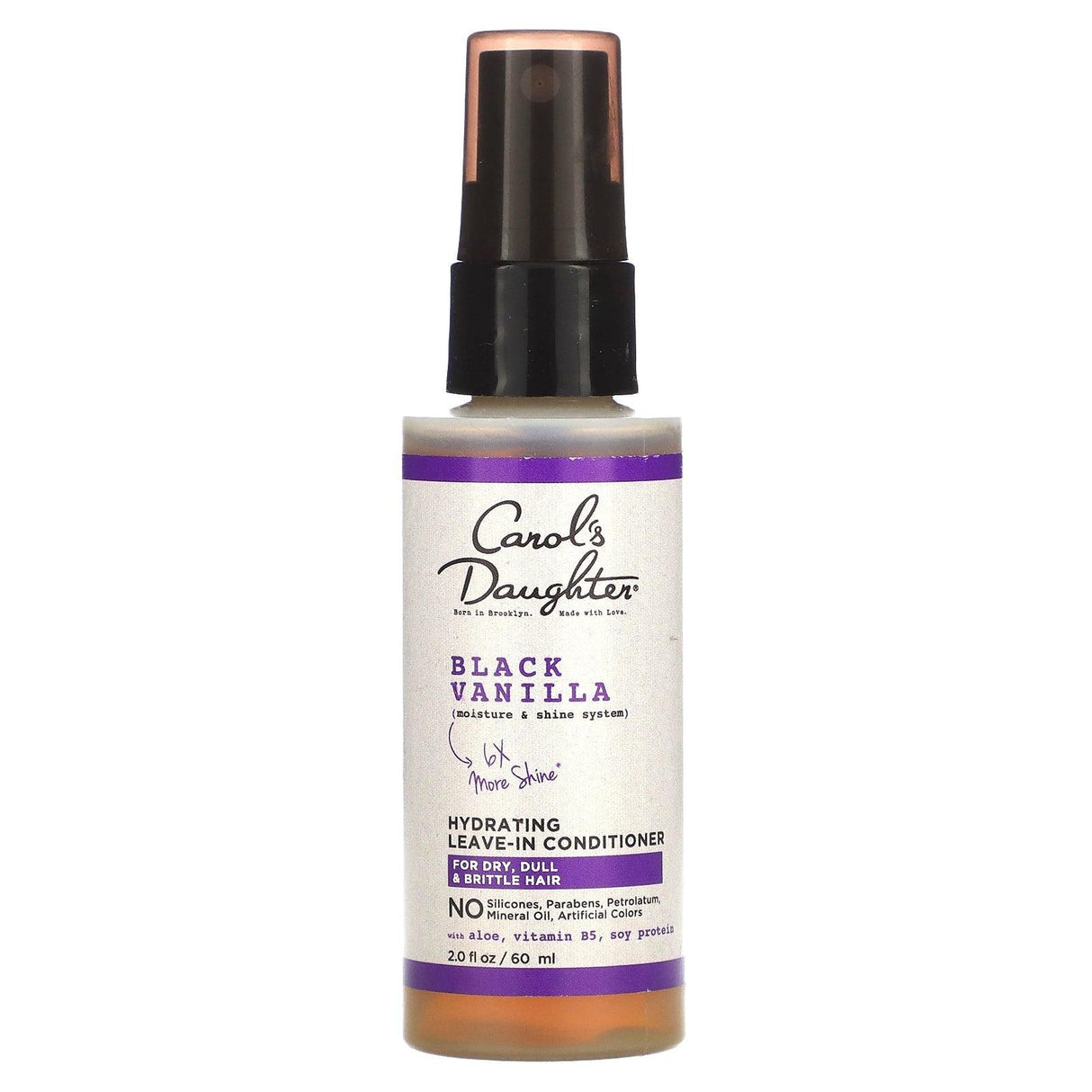 Carol's Daughter, Black Vanilla, Hydrating Leave-In Conditioner, For Dry, Dull & Brittle Hair, 2 fl oz (60 ml) - Supply Center USA