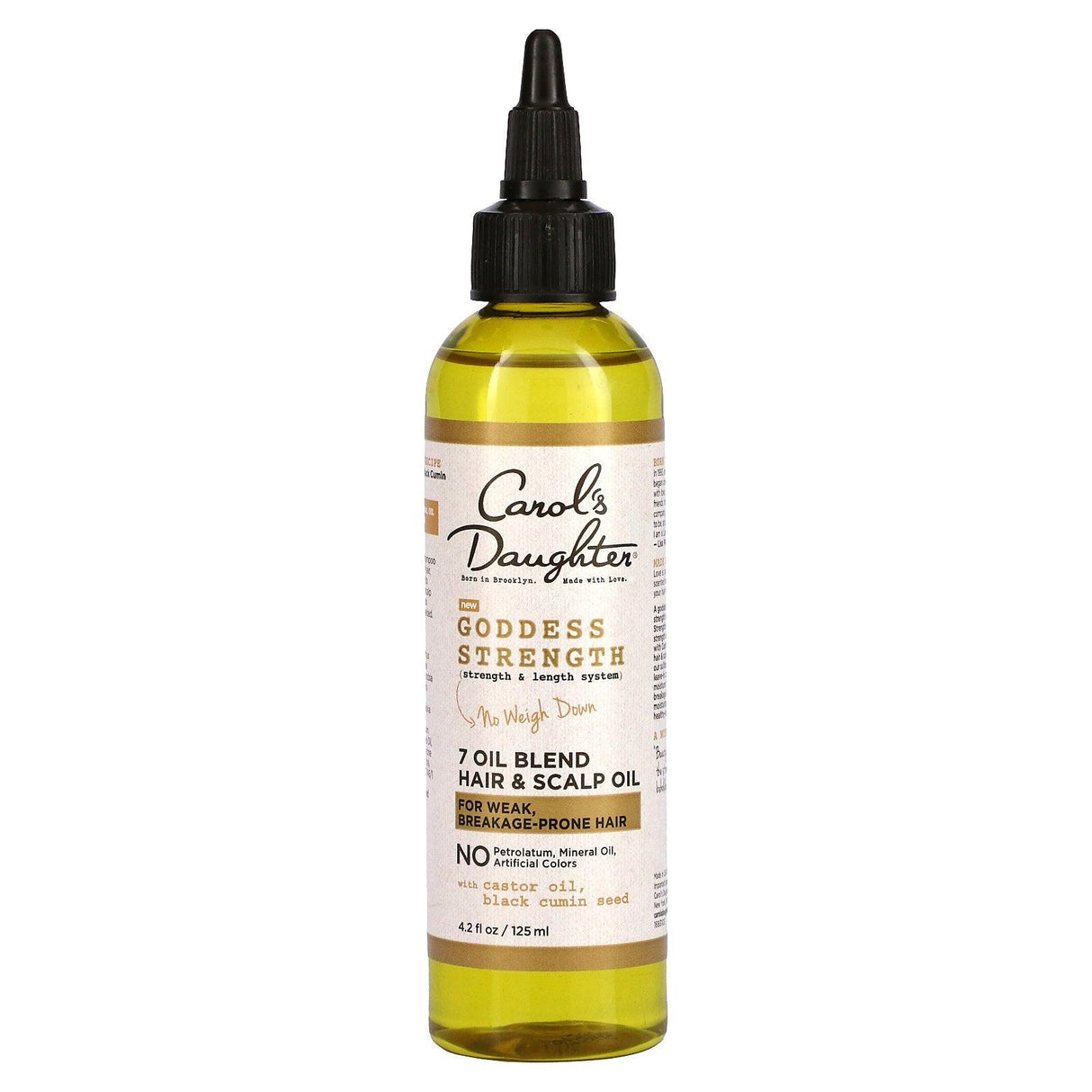 Carol's Daughter, Goddess Strength, Strength & Length System, 7 Oil Blend Hair & Scalp Oil, 4.2 fl oz (125 ml) - Supply Center USA