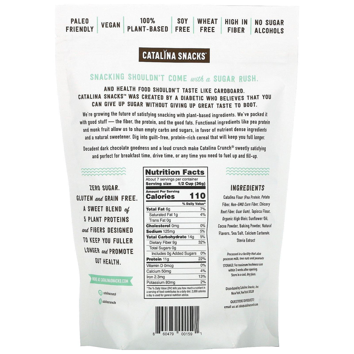 Catalina Crunch, Keto Friendly Cereal, Mint Chocolate, 9 oz (255 g) - Supply Center USA