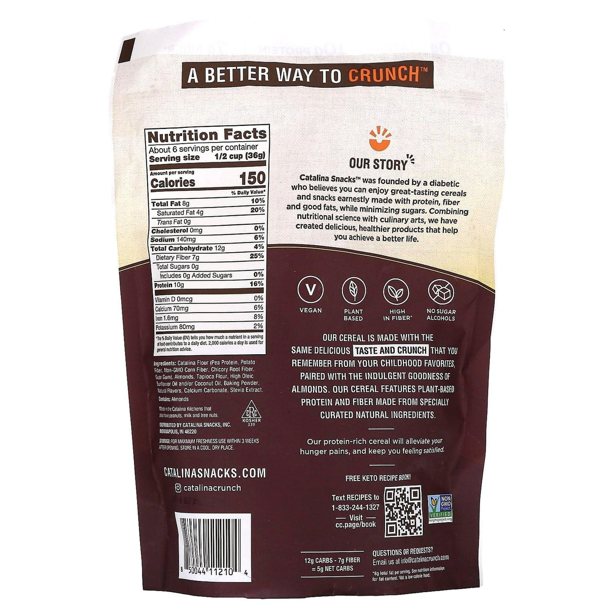 Catalina Crunch, Pairings, Honey Nut Cereal With Almonds, 8 oz (227 g) - Supply Center USA