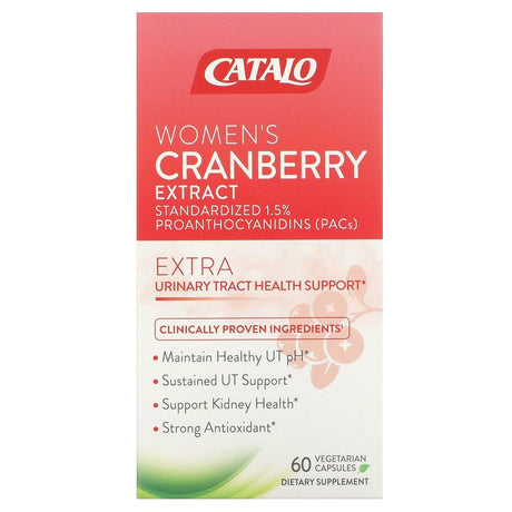 Catalo Naturals, Women's Cranberry Extract, 60 Vegetarian Capsules - Supply Center USA