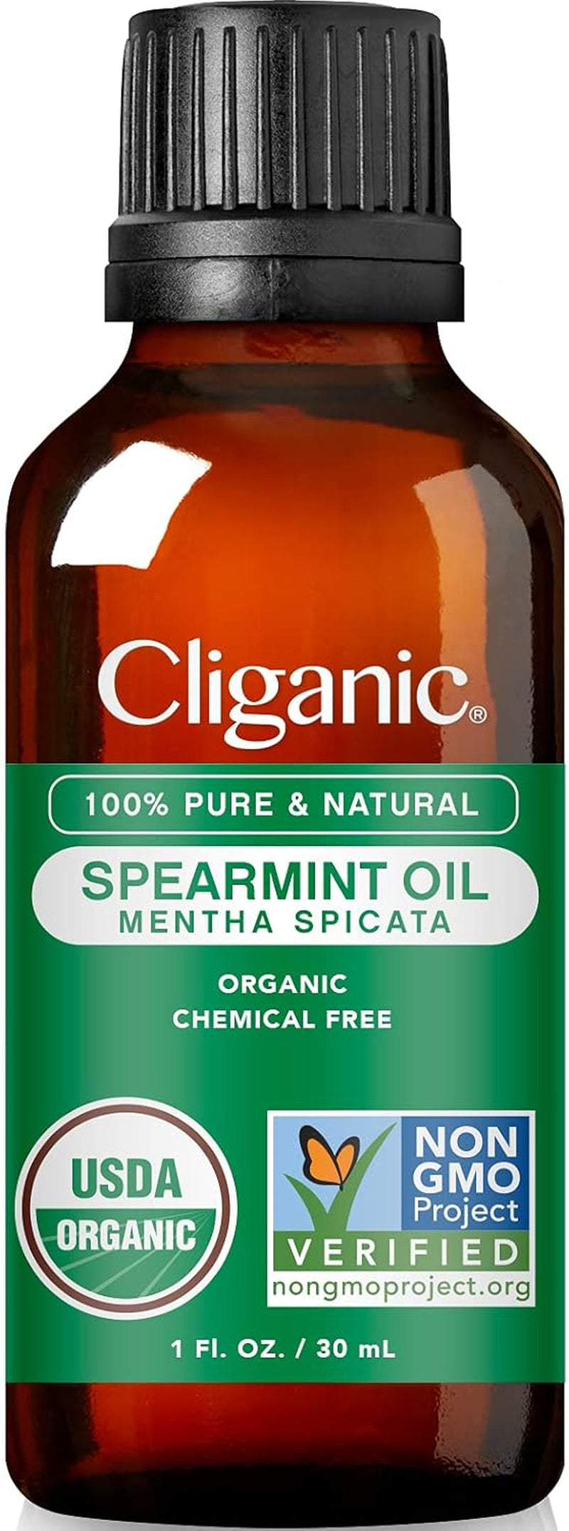 Cliganic Organic Essential Oils Set (Top 5) - 100% Pure Natural - Aromatherapy, Candle Making - Peppermint, Lavender, Eucalyptus, Lemongrass & Orange (Packaging May Vary)