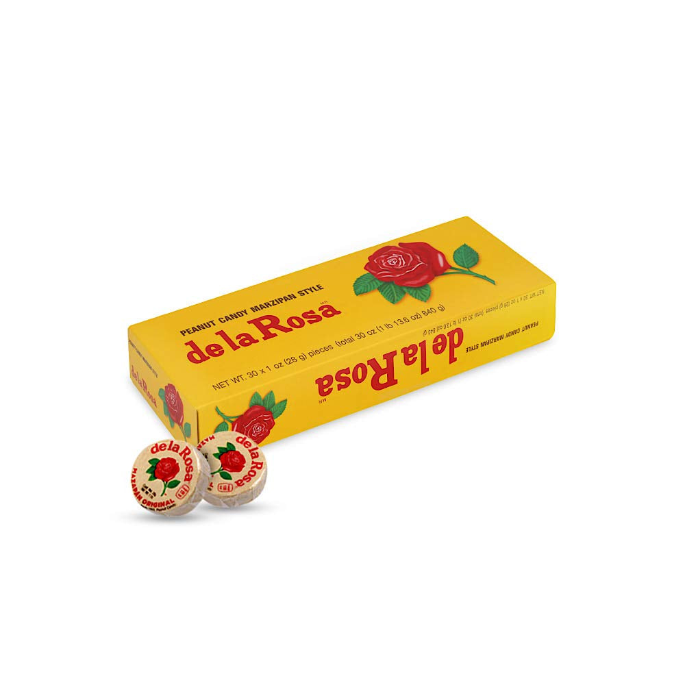 De La Rosa Mazapan, Mexican Original Peanut Candy, Regular and Covered in Chocolate (Regular, Pack of 12)