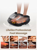 BOB and BRAD Foot Massager with Heat and Remote, Christmas Gifts for Women Men, FSA HSA Eligible, Shiatsu Deep Kneading Electric Feet Massager Machine for Plantar Fasciitis, Men Size 12