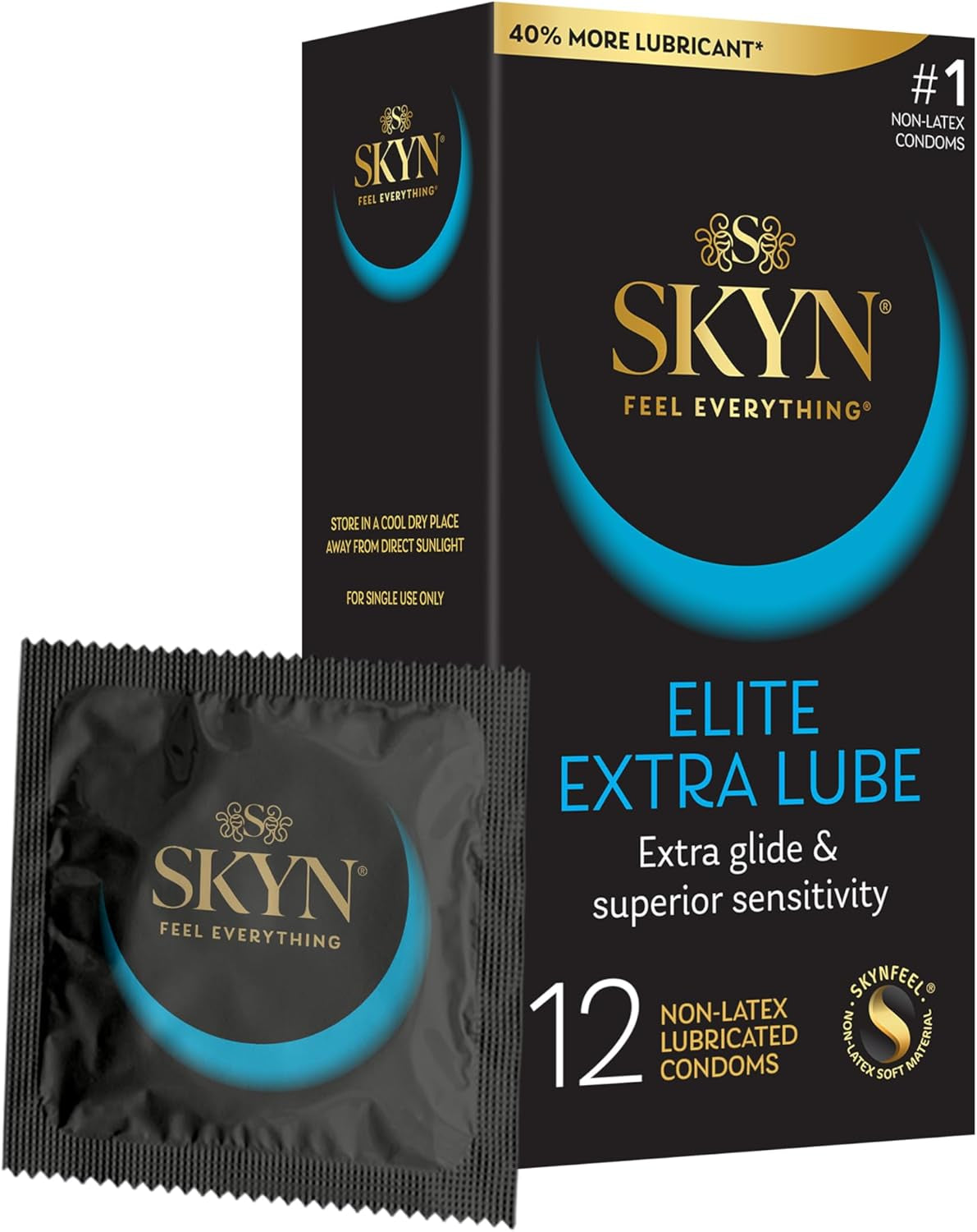 SKYN Extra Studded – 22 Count – Lubricated Latex-Free Condoms – Unique Texture Intensifies Every Moment​