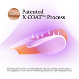 Btartboxnails XS Short Square Gel Nail Tips - Pre Colored Milky White Soft Gel Nail Tips, Milky White Press on Nails, Natural XCOATTIPS Pre Applied Tip Primer