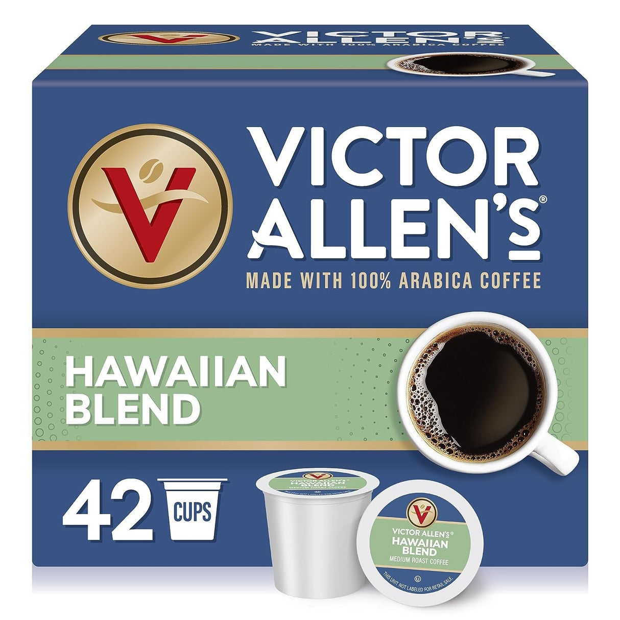 Victor Allen'S Coffee Variety Pack (Morning Blend, 100% Colombian, Donut Shop Blend, and French Roast), 42 Count, Single Serve Coffee Pods for Keurig K-Cup Brewers