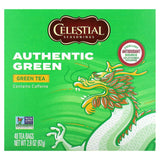 Celestial Seasonings, Authentic Green Tea, 40 Tea Bags, 2.9 oz (82 g) - Supply Center USA