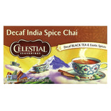 Celestial Seasonings, Black Tea & Exotic Spices, India Spice Chai, Decaf, 20 Tea Bags, 2.1 oz (61 g) - Supply Center USA