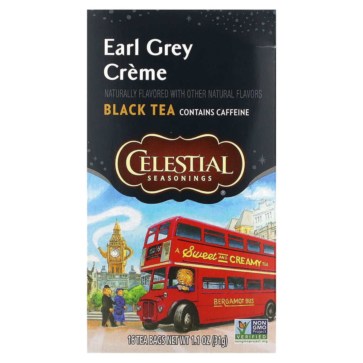 Celestial Seasonings, Black Tea, Earl Grey Creme, 16 Tea Bags, 1.1 oz (31 g) - Supply Center USA