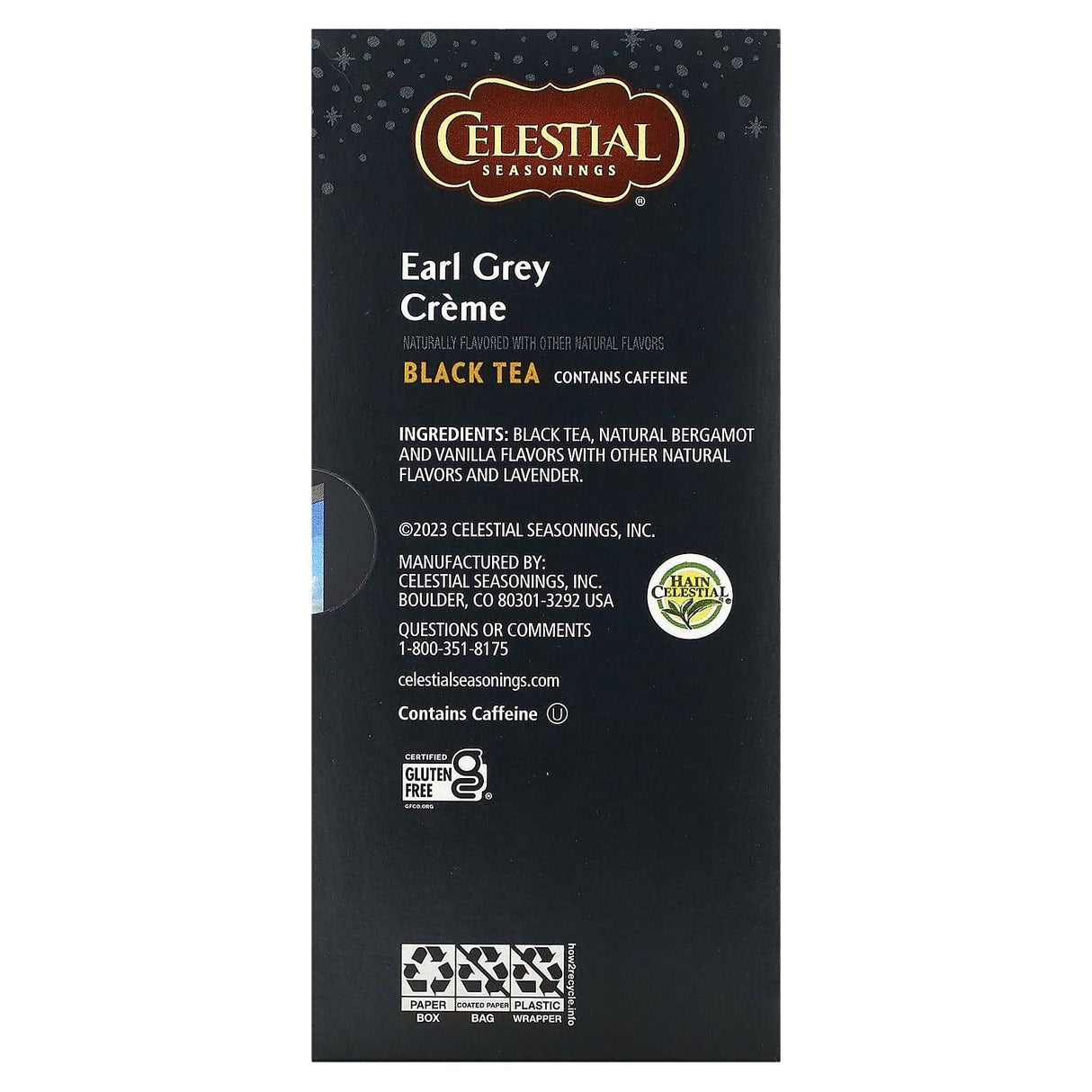 Celestial Seasonings, Black Tea, Earl Grey Creme, 16 Tea Bags, 1.1 oz (31 g) - Supply Center USA