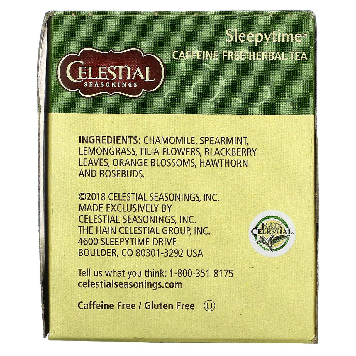 Celestial Seasonings, Herbal Tea, Sleepytime, Caffeine Free, 20 Tea Bags, 1.0 oz (29 g) - Supply Center USA