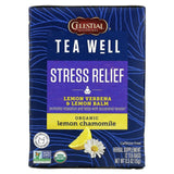 Celestial Seasonings, Stress Relief, Lemon Verbena & Lemon Balm, Organic Lemon Chamomile, Caffeine Free, 12 Tea Bags, 0.06 oz (1.2 g) Each - Supply Center USA