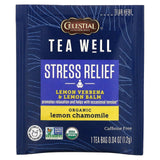 Celestial Seasonings, Stress Relief, Lemon Verbena & Lemon Balm, Organic Lemon Chamomile, Caffeine Free, 12 Tea Bags, 0.06 oz (1.2 g) Each - Supply Center USA