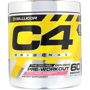 Cellucor, C4 Original Explosive, Pre-Workout, Strawberry Margarita, 13.8 oz (390 g) - Supply Center USA