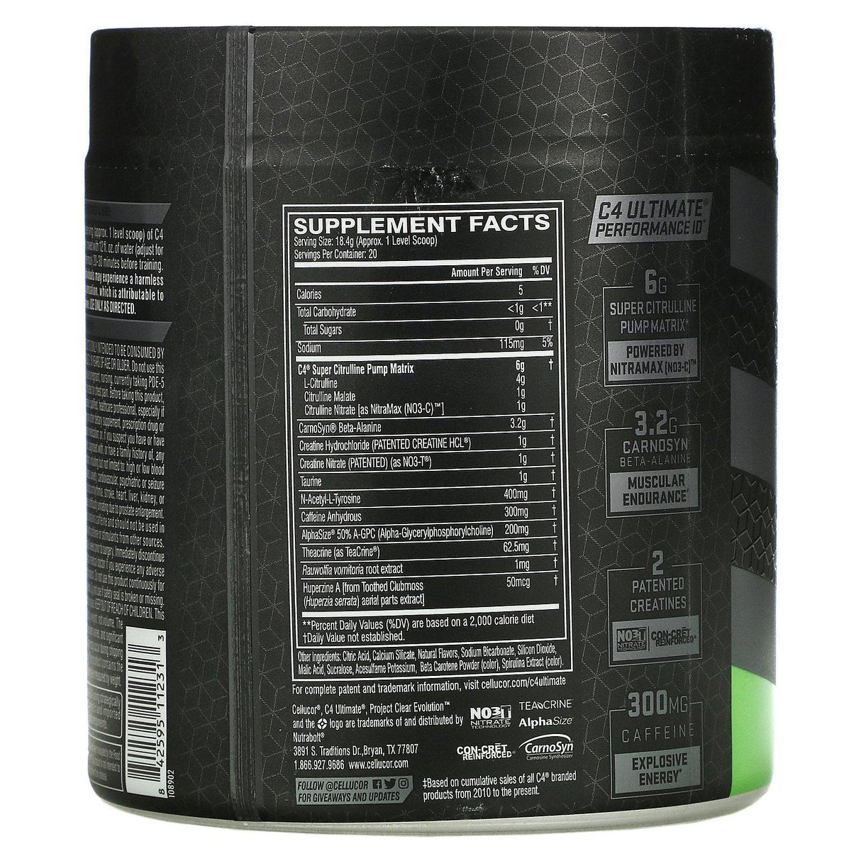 Cellucor, C4 Ultimate Pre-Workout Performance, Sour Batch Bros, 12.98 oz (368 g) - Supply Center USA