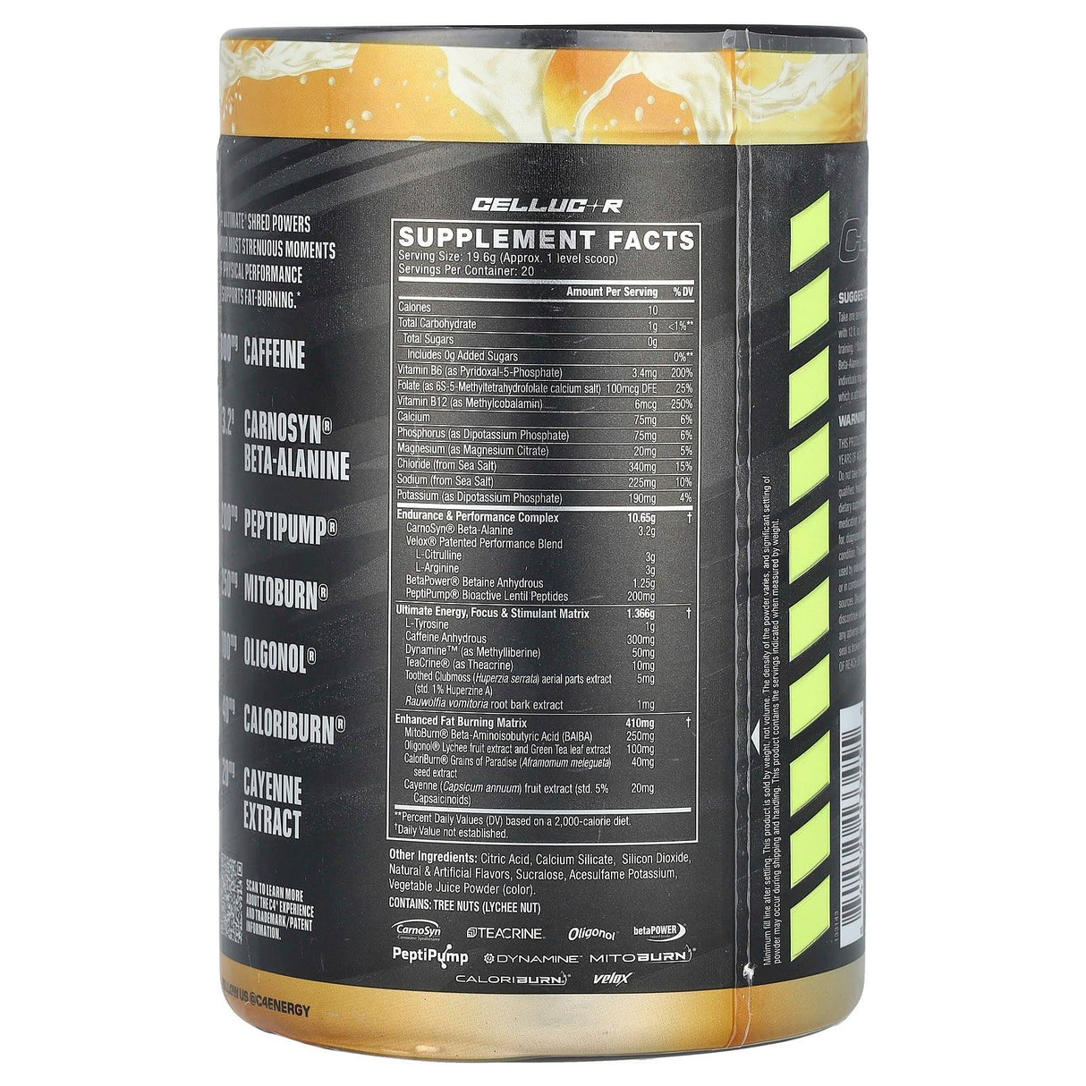 Cellucor, C4 Ultimate Shred, Pre-Workout, Creamsicle® Orange Cream, 13.8 oz (392 g) - Supply Center USA