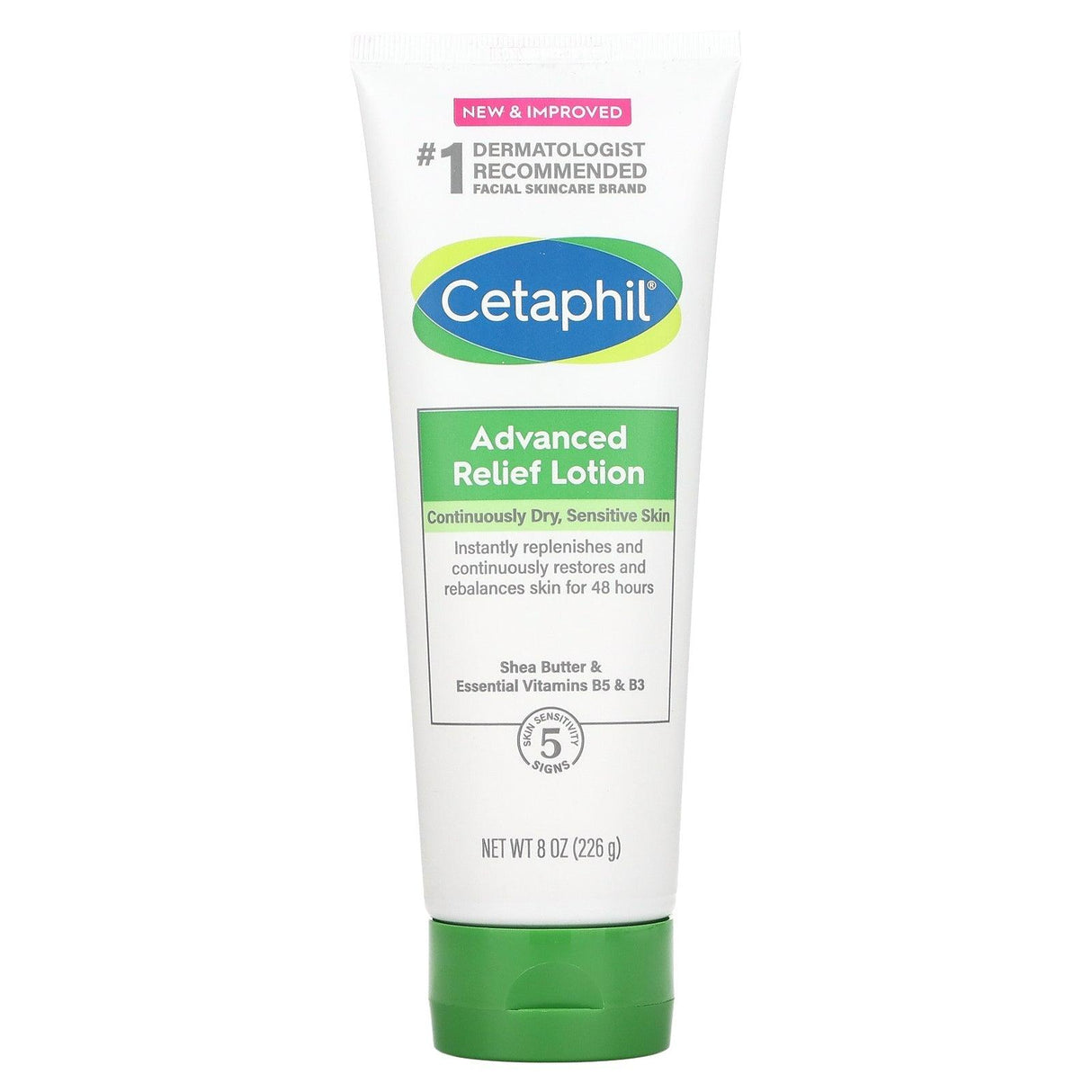 Cetaphil, Advanced Relief Lotion, Dry, Sensitive Skin, Fragrance Free, 8 oz (226 g) - Supply Center USA