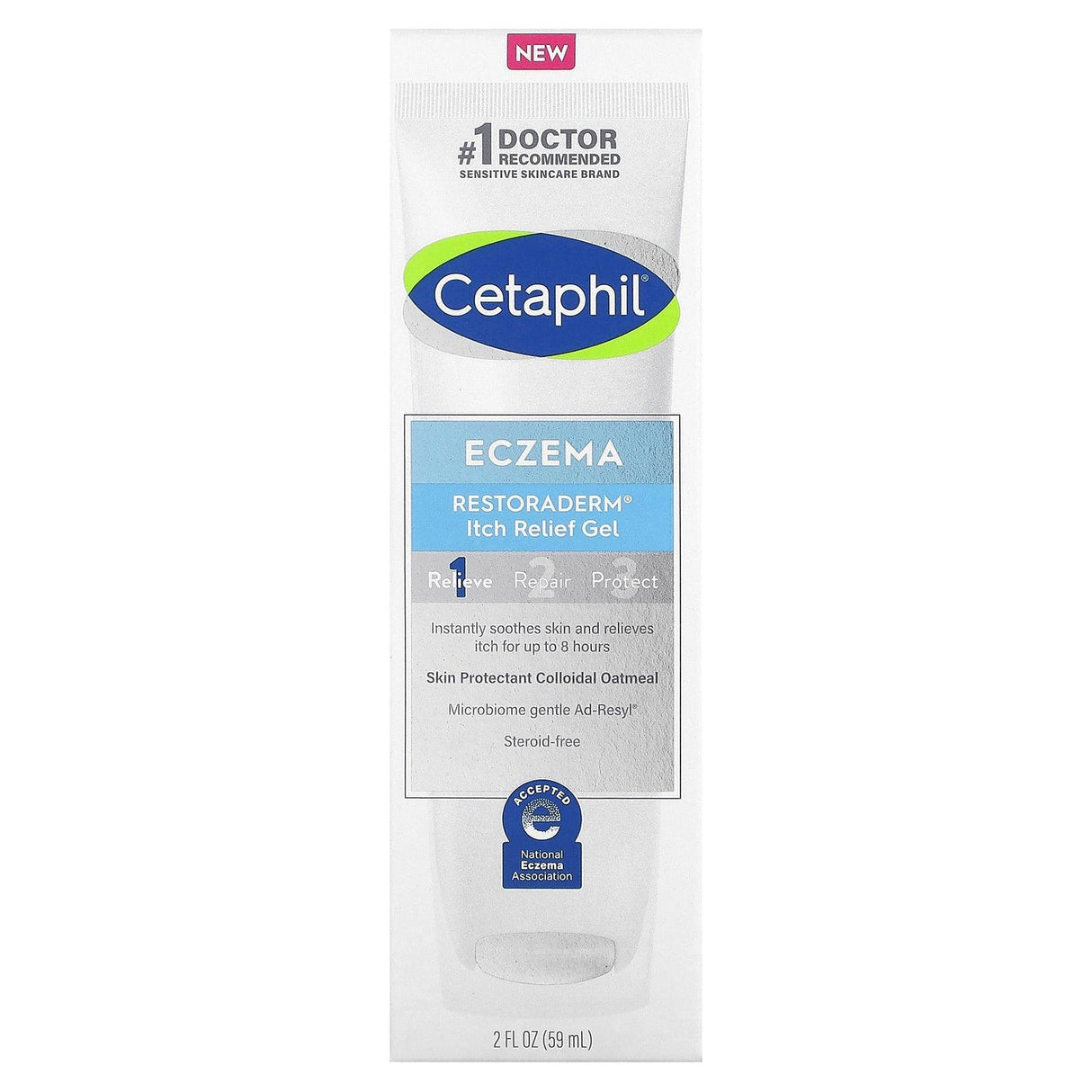 Cetaphil, Eczema, Restoraderm Itch Relief Gel, 2 fl oz (59 ml) - Supply Center USA